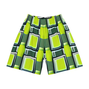 Men’s Sports Shorts Grey Pattern - Cool Dry Fit - Dipaliz