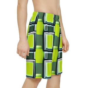 Men’s Sports Shorts Grey Pattern - Cool Dry Fit - Dipaliz