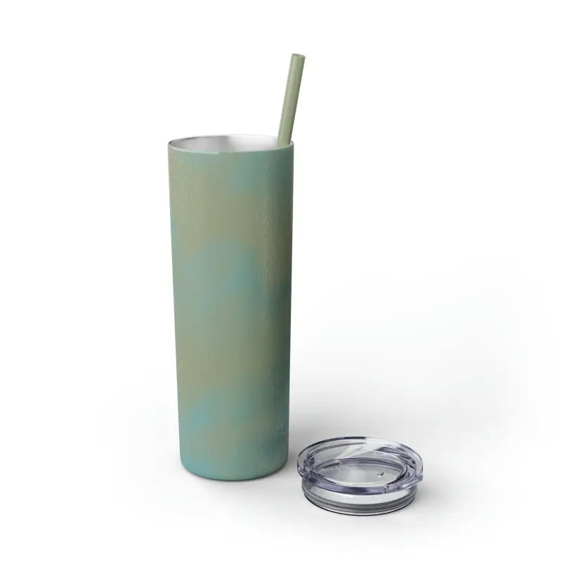 Stay Cool with the Solid Teal Colored Skinny Tumbler - Mug