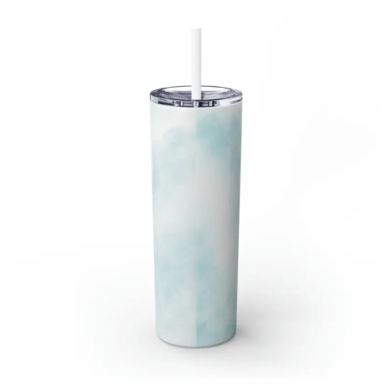 Stay Cool with the Solid Teal Colored Skinny Tumbler - Mug