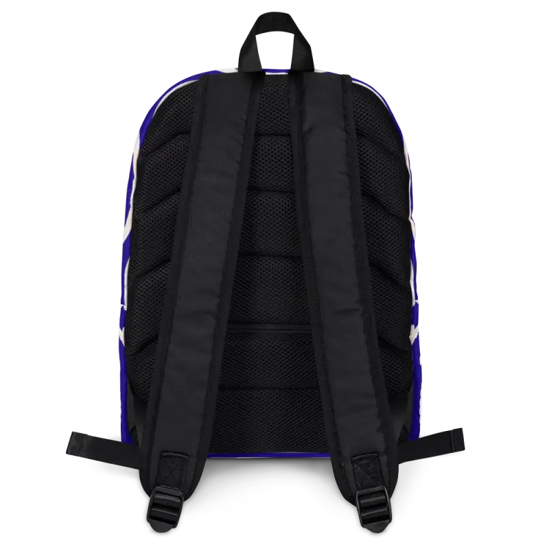 Trendy Blue Water Resistant Backpack for Daily Adventures - Backpacks