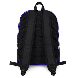 Water Resistant Blue Pattern Backpack - Trendy Style - Dipaliz - Backpacks