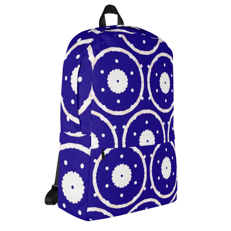 Trendy Blue Water Resistant Backpack for Daily Adventures - Backpacks