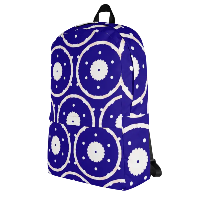 Trendy Blue Water Resistant Backpack for Daily Adventures - Backpacks