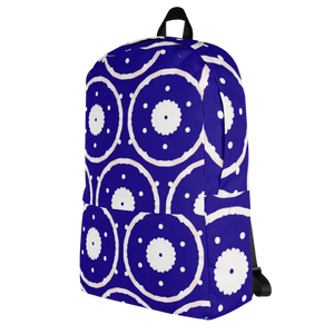 Water Resistant Blue Pattern Backpack - Trendy Style - Dipaliz - Backpacks