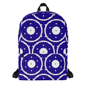 Water Resistant Blue Pattern Backpack - Trendy Style - Dipaliz - Backpacks