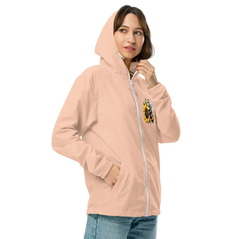 Stay Cozy & Dry with Lightweight Zip Windbreaker!