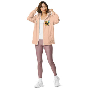 Unisex Lightweight Zip Windbreaker Adventure Ready - Dipaliz - Blush/white Zipper / Xs - Windbreakers