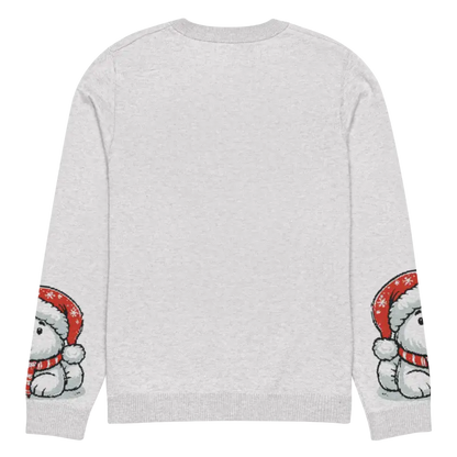 Stay Cozy & Festive in Santa Hat Knitted Crew Neck Sweater