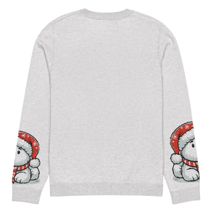 Stay Cozy & Festive in Santa Hat Knitted Crew Neck Sweater