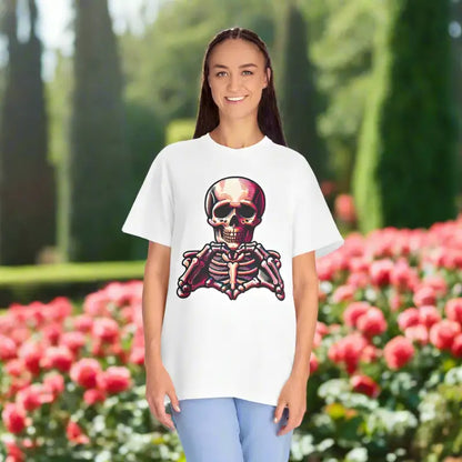 Stay Cozy with the Skeleton Heart Tee! - T-shirt