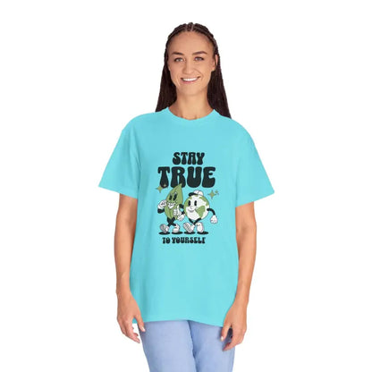 Cozy Comfort Colors Relaxed Fit Tee - Trendy and Stylish - Lagoon Blue / s T-shirt