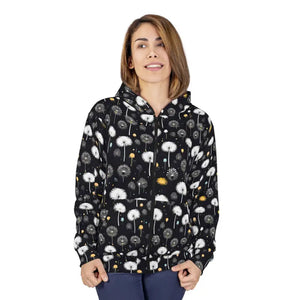 Unisex Zip Hoodie Bold All Over Print Winter Warmth Dipaliz - Hoodies