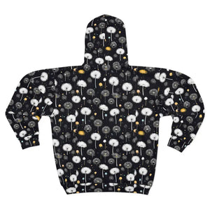 Unisex Zip Hoodie Bold All Over Print Winter Warmth Dipaliz - Hoodies