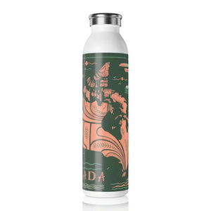 Hydro Chic Premium Stainless Steel Sidekick Bottle - Dipaliz - 20oz / White - Water Bottles