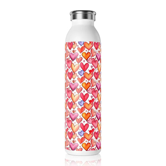 Stay Hydrated in Style with 20oz Stainless Steel Water Bottle - White Mug