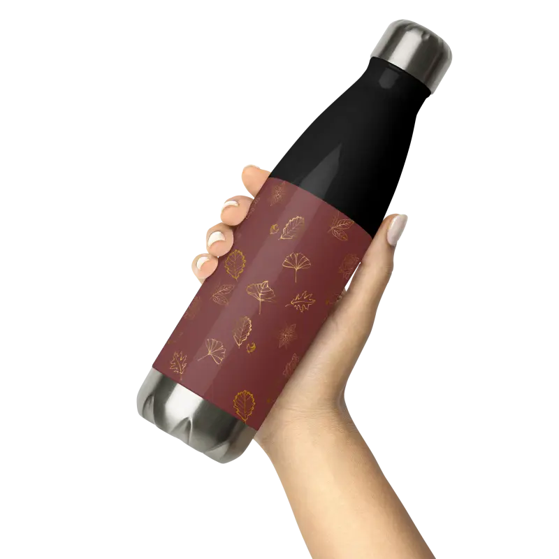 Stay Stylish Hydrated with Maroon Stainless Steel Bottle - Water Bottles