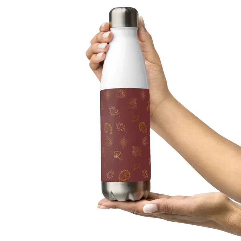 Stay Stylish Hydrated with Maroon Stainless Steel Bottle - Water Bottles