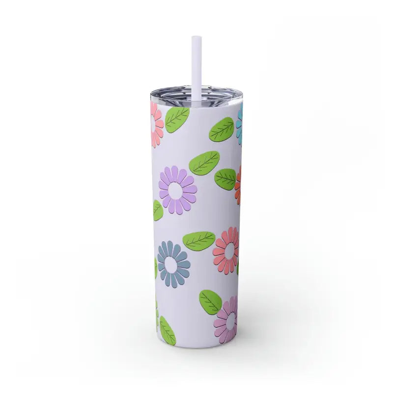 Stay and Hydrated with the Maars Skinny Tumbler! - Glossy / Glitter Lilac / 20oz Mug