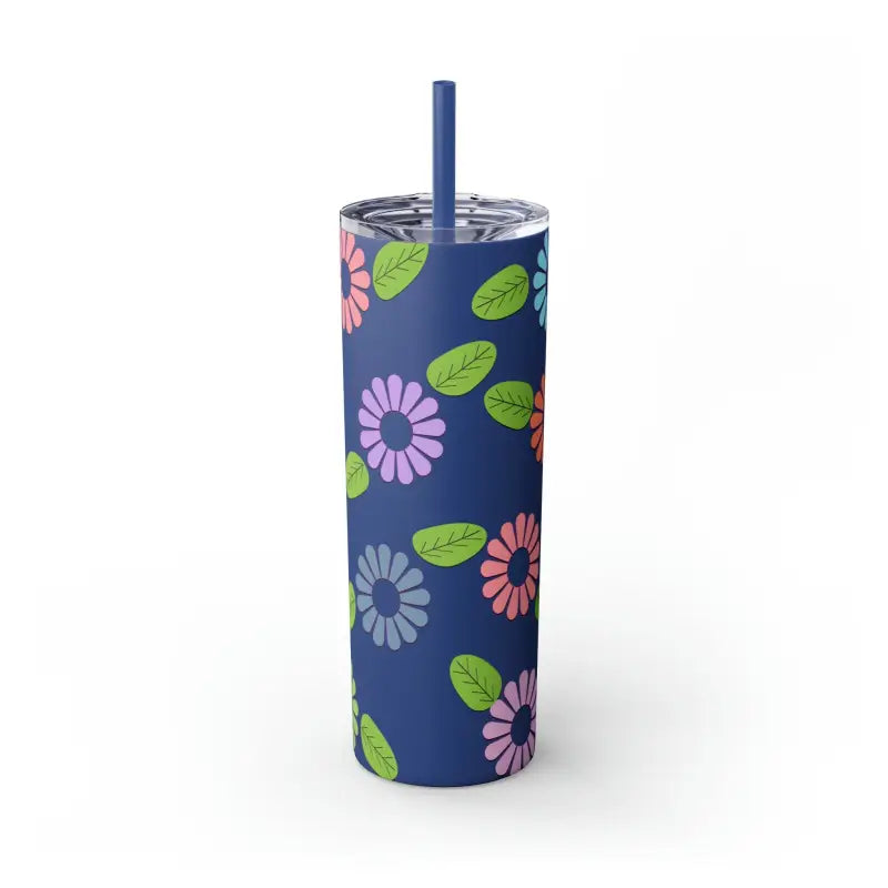 Stay and Hydrated with the Maars Skinny Tumbler! - Matte / Nautical Blue / 20oz Mug