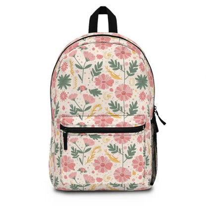 Vibrant Pretty Pastel Flowers Backpack Lightweight & Durable - one Size Bags