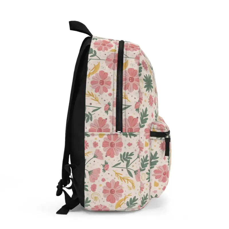 Vibrant Pretty Pastel Flowers Backpack Lightweight & Durable - one Size Bags