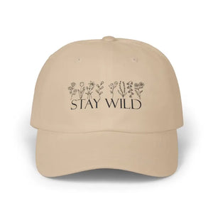Stay Wild Classic Dad Cap - Floral Adventure Style - Dipaliz - Stone / one Size - Hats