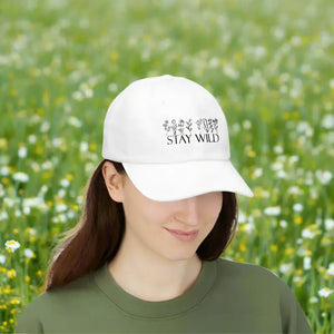 Stay Wild Classic Dad Cap - Floral Adventure Style - Dipaliz - Hats