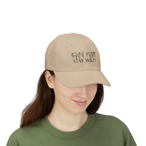 Floral Stay Wild Classic Dad Cap Cotton Hat - Dipaliz - Hats