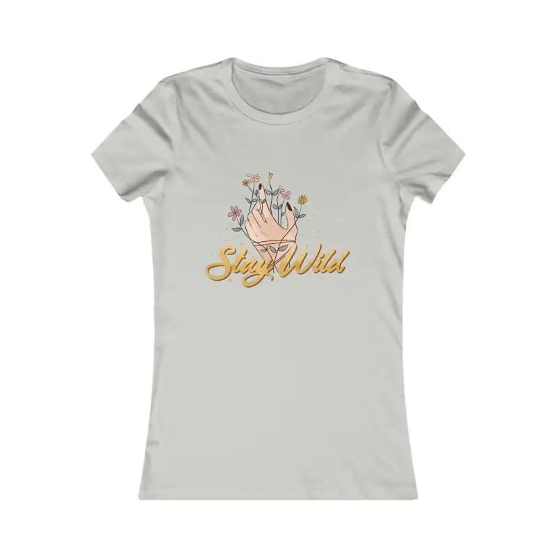 Stay Wild & Cozy in your New Favorite Women’s Tee - m / Silver T-shirt