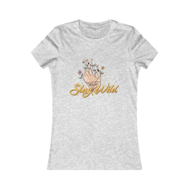 Stay Wild & Cozy in your New Favorite Women’s Tee - s / Athletic Heather T-shirt