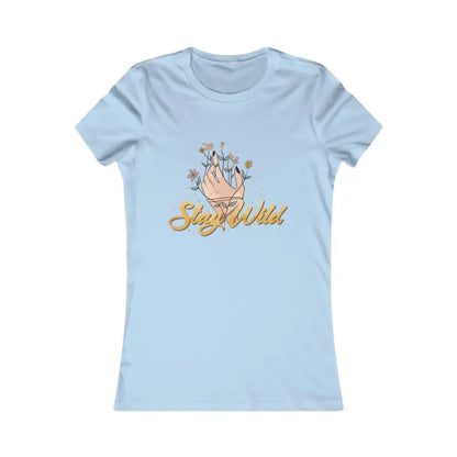 Stay Wild & Cozy: Women’s Favorite Tee for Style Comfort - s / Baby Blue T-shirt