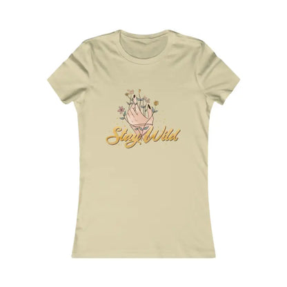 Stay Wild & Cozy in your New Favorite Women’s Tee - s / Soft Cream T-shirt