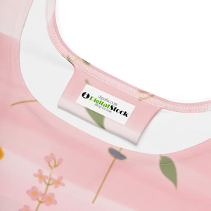 Skater Dress Simple Flower Pattern Timeless Style Dipaliz - Dresses