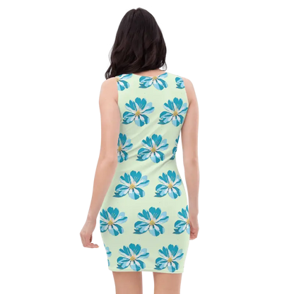 Turn Heads with Dipaliz Blue Flowers Dress - Dresses