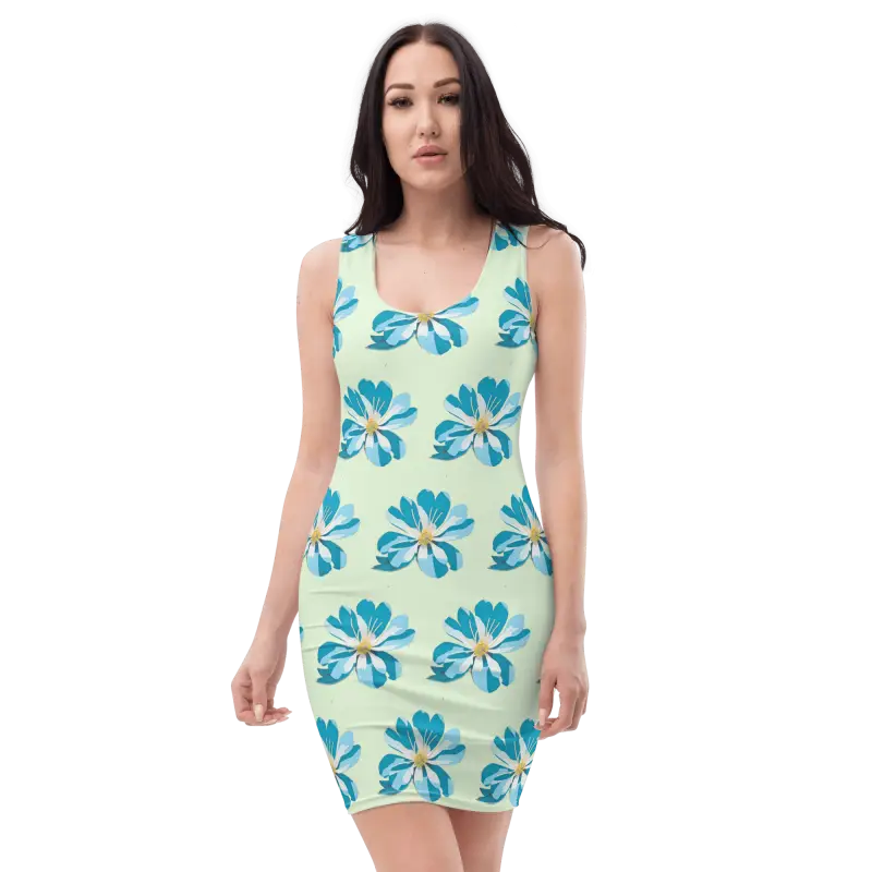 Turn Heads with Dipaliz Blue Flowers Dress - Xs Dresses