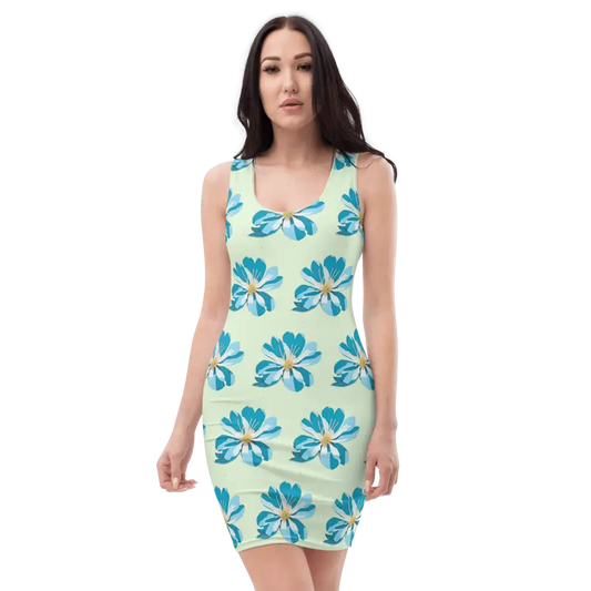 Turn Heads with Dipaliz Blue Flowers Dress - Xs Dresses