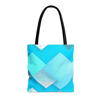 Rock the 2024 Fashion Trends with a Blue Abstract Tote Bag - Bags