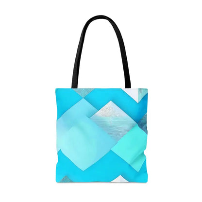 Rock the 2024 Fashion Trends with a Blue Abstract Tote Bag - Bags