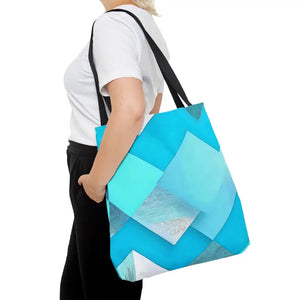 Blue Abstract Pattern Tote Bag for Women’s Fashion - Dipaliz - Bags