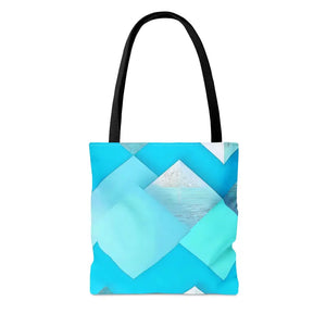 Blue Abstract Pattern Tote Bag for Women’s Fashion - Dipaliz - Bags