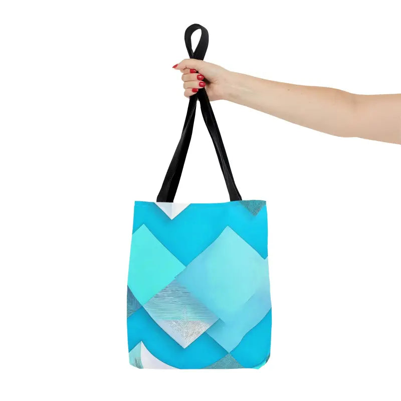 Rock the 2024 Fashion Trends with a Blue Abstract Tote Bag - Small Bags