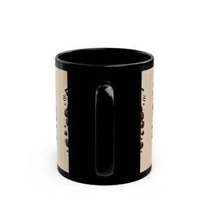 Sleek Black Ceramic Mug - Steaming Hot Coffee - Dipaliz - Mugs