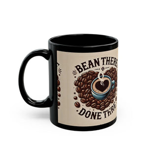 Sleek Black Ceramic Mug - Steaming Hot Coffee - Dipaliz - Mugs