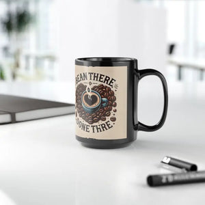 Black Ceramic Mug - Steaming Hot Coffee Style - Dipaliz - Mugs