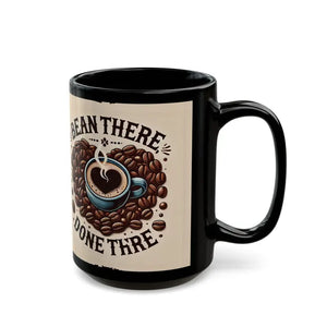 Black Ceramic Mug - Steaming Hot Coffee Style - Dipaliz - Mugs