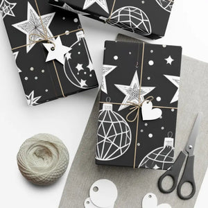 Gift Wrap Papers Christmas Stars Glamour Fashion - Dipaliz - 30’’ x 144’’ / Matte - Wrapping Paper