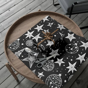 Gift Wrap Papers Christmas Stars Glamour Fashion - Dipaliz - Wrapping Paper