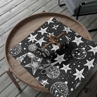 Shine Bright with Stellar Christmas Stars Gift Wrap - Home Decor