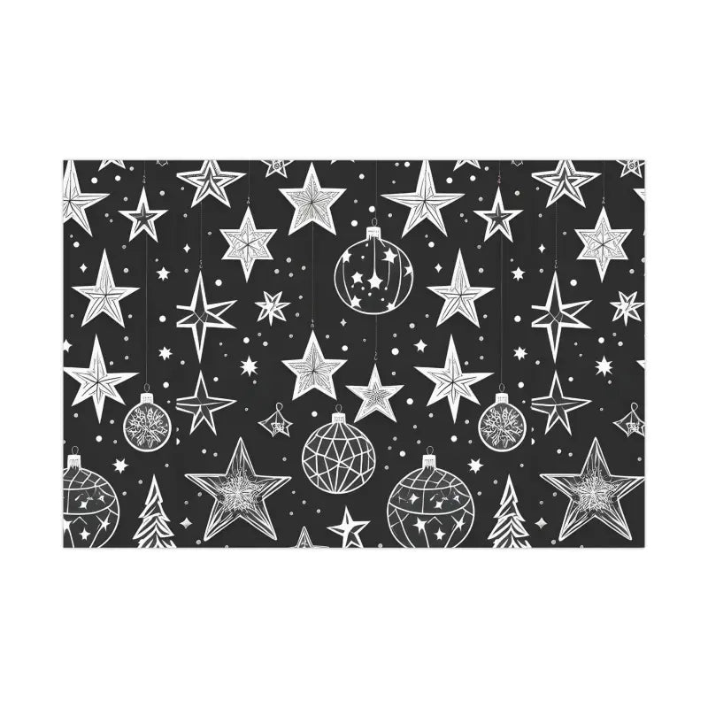 Shine Bright with Stellar Christmas Stars Gift Wrap - Home Decor